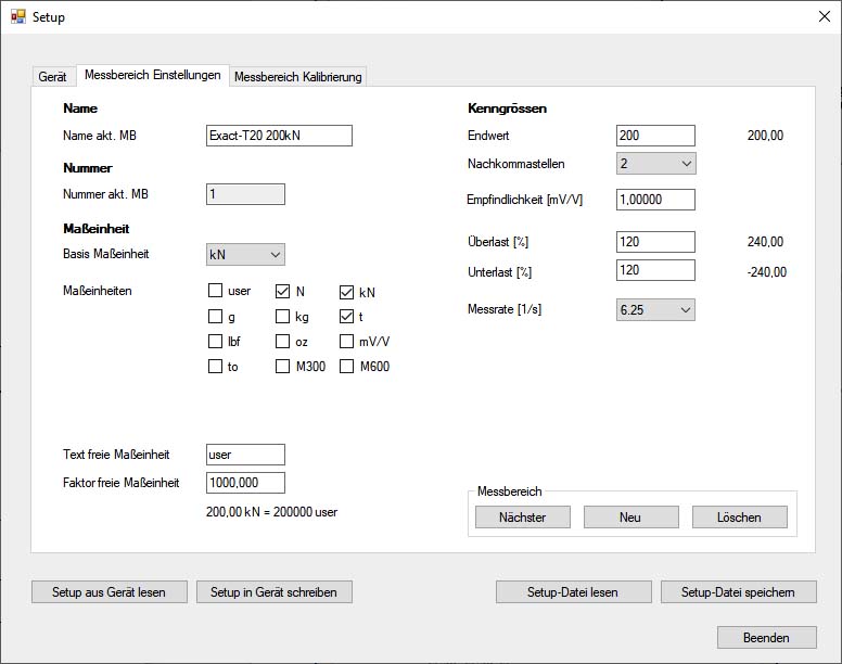 ASTAS, PC-Software für AE 703 und BD 342