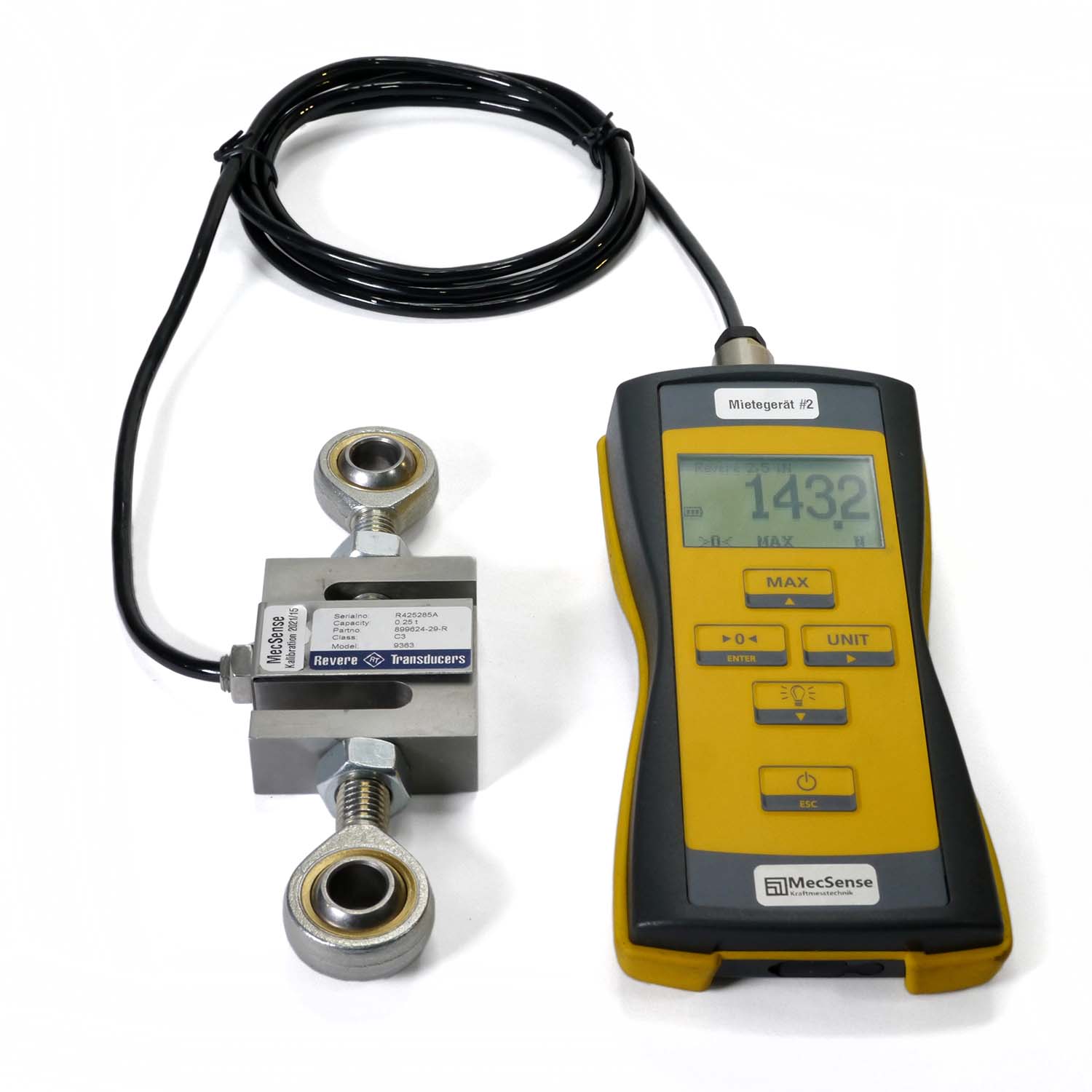 Mieten_2_5kN-Zug Mieten Zug-Kraftmessgerät 2,5kN / 12 mm