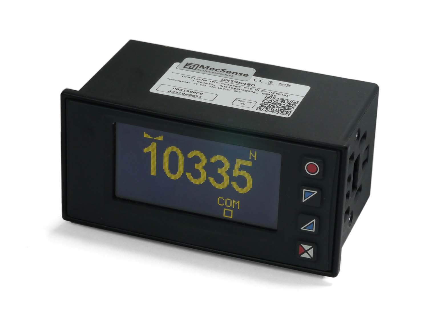 DMS9648O, Einbauanzeige für DMS und pot. Wegaufnehmer